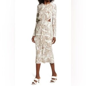 OPEN EDIT Long Sleeve Cutout Dress